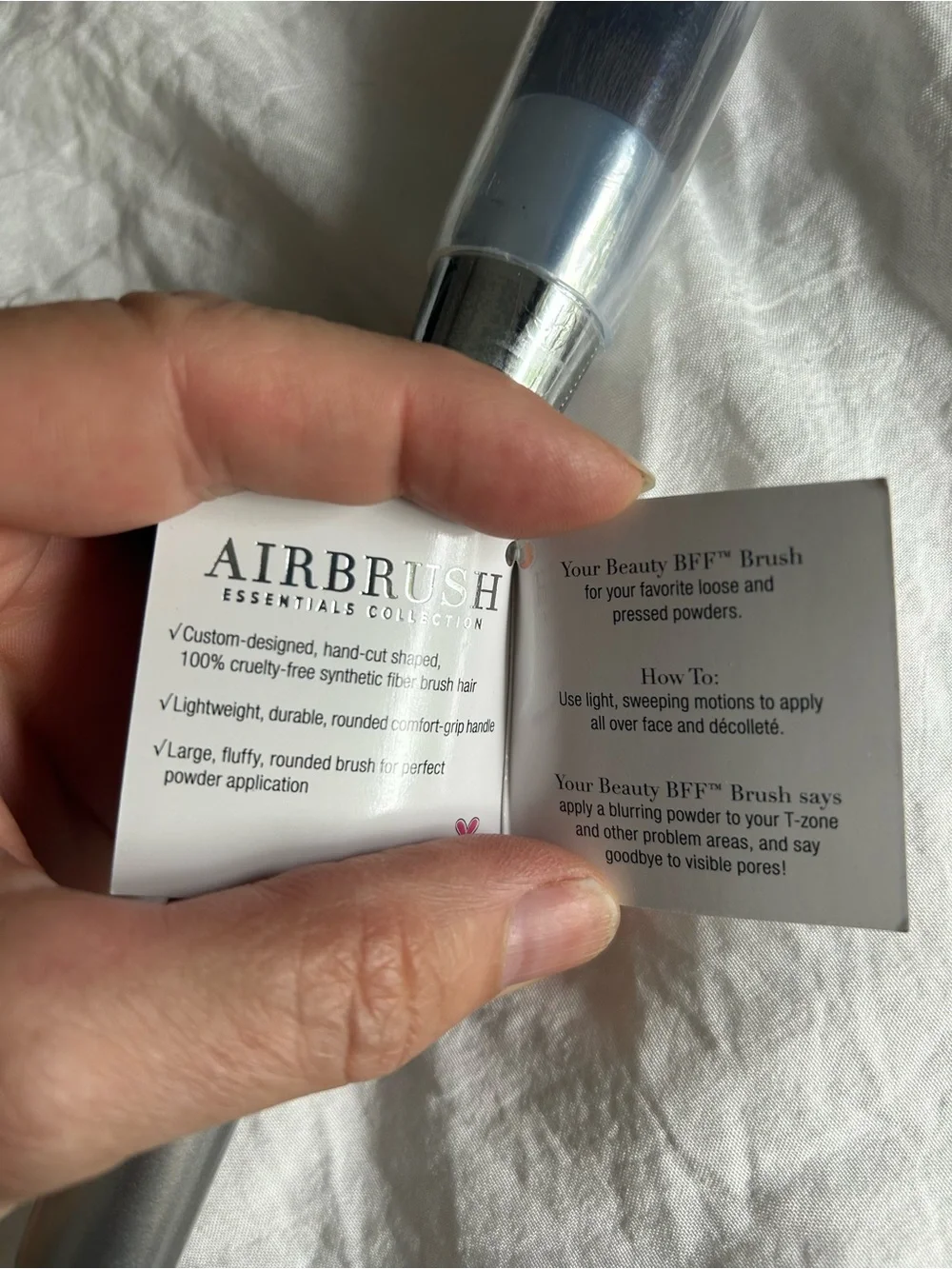 New With Tags! TWO Silver Powder Wand it Cometics Ulta Brushes. Never opened!